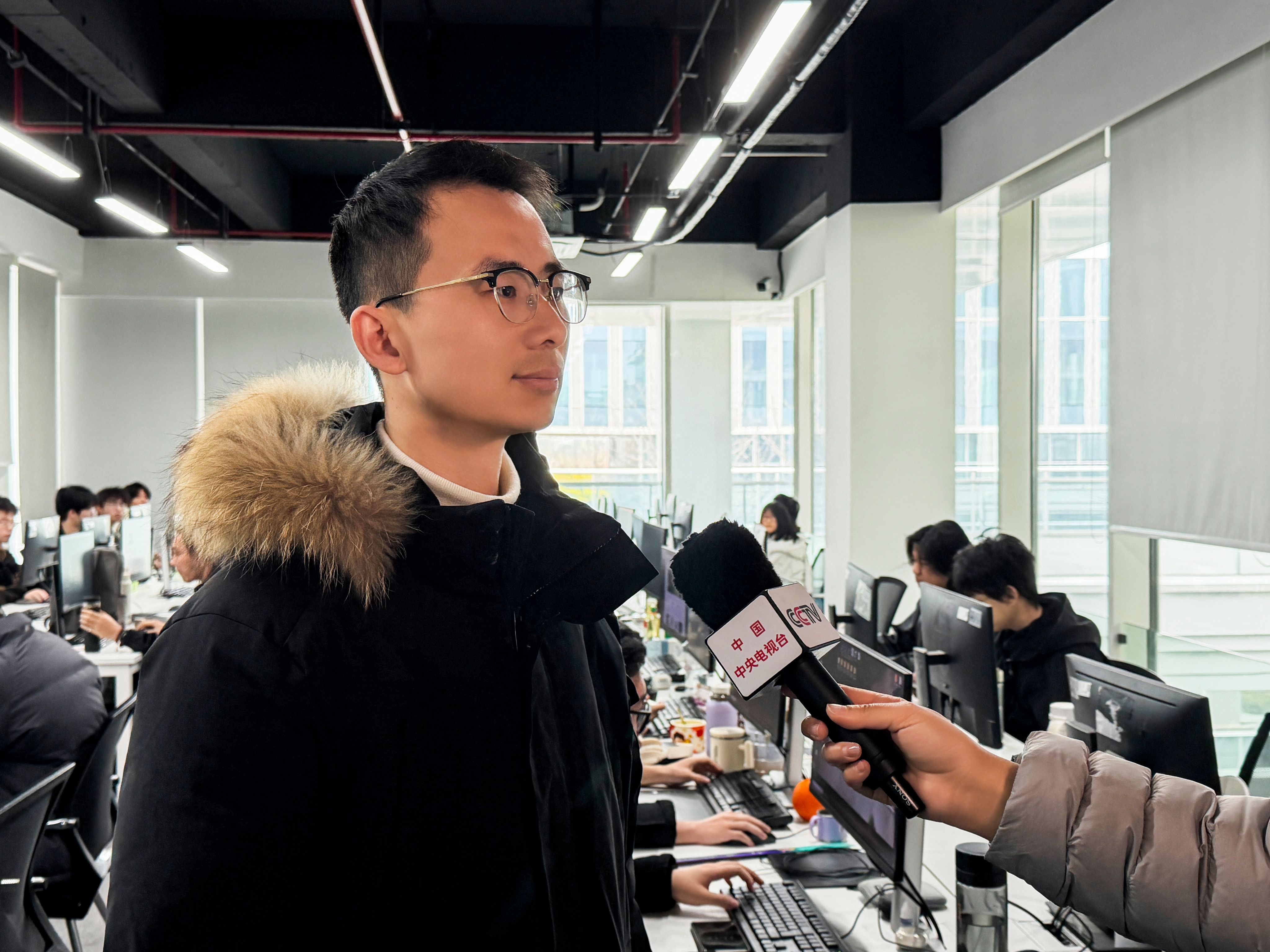 央视访谈现场